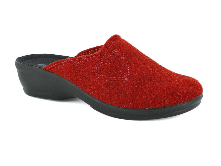 Picture of Felt slippers with heart - bj138