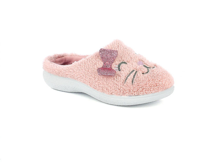 Picture of Cat slippers with bow - b951