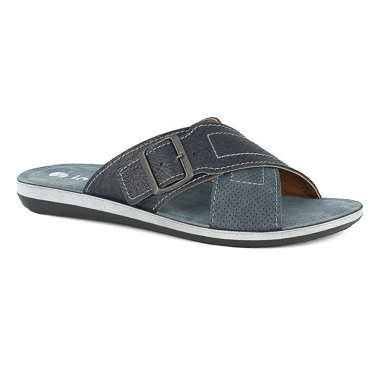 Picture of Men's slippers with crossed bands and buckle