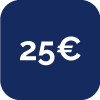 25 [+€25.00]