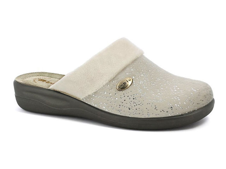 Picture of Slippers with eco fur detail - cf34