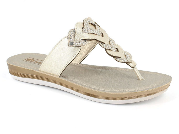 Picture of Braided flat thong sandals - ba39