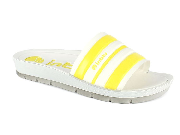 ciabatte mare con maxi fascia colorata colore giallo | | INBLU Shop  Ufficiale