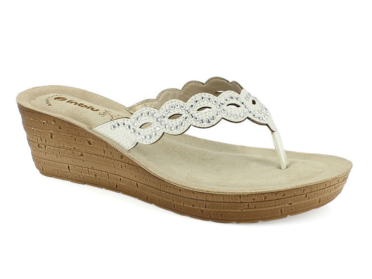 Picture of Wedge flip flops with rhinestone - gm42