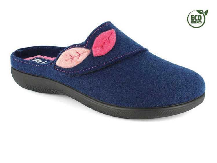 Picture of Ecofriends felt slippers with leaves - ec89