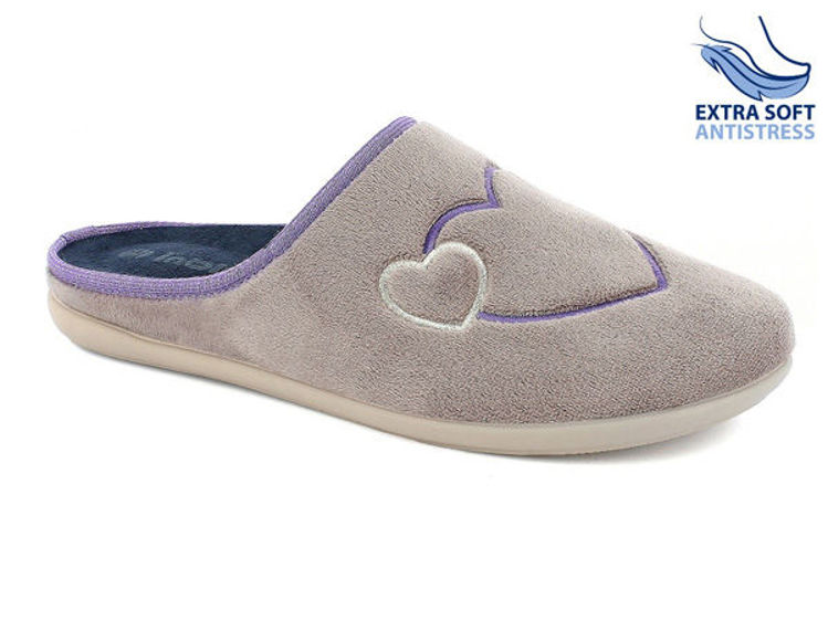 Picture of Embroidered hearts slippers - gf08