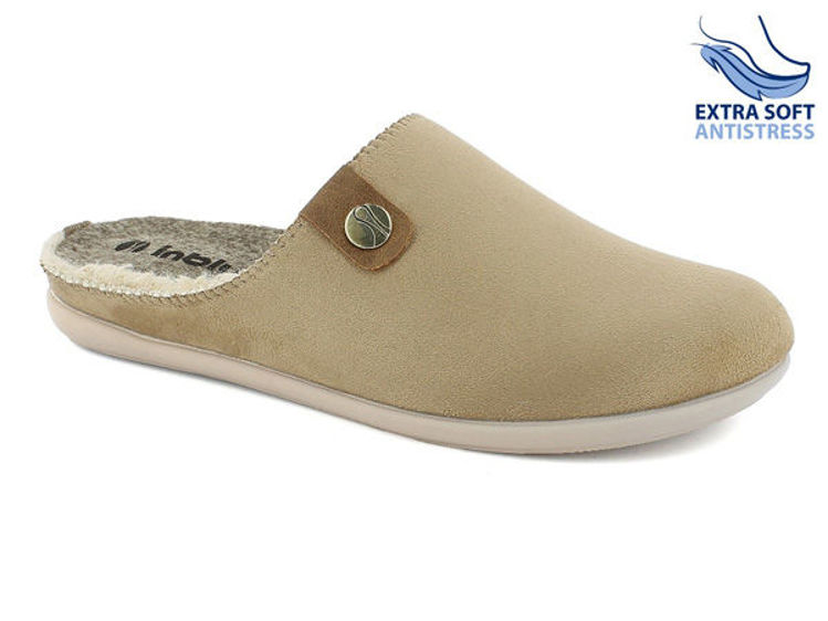 Picture of Velvety slippers with eco-fur lining - gf11