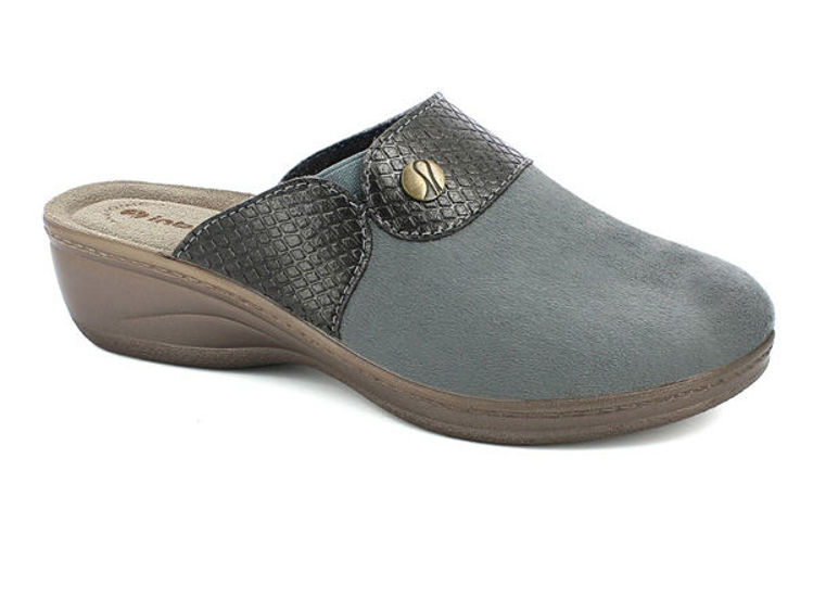 Picture of Simple slippers whith faux leather detail - ly66