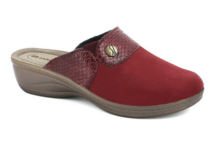 Picture of Simple slippers whith faux leather detail - ly66