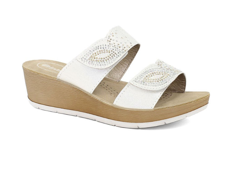 Picture of Elegant wedge sandals with adjustable strap - rn14