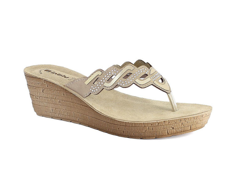 Picture of Wedge flip flops with rhinestone - gm46