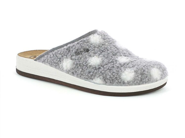 Picture of Fluffy pois slippers  - ct24