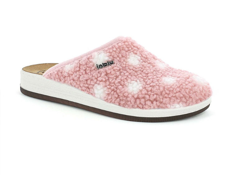 Picture of Fluffy pois slippers  - ct24