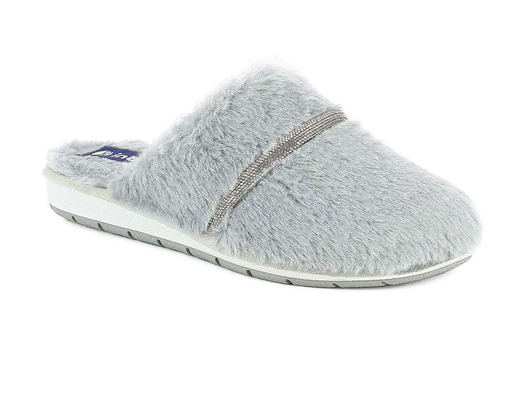 Picture of Fluffy slippers with glitter band - lb101
