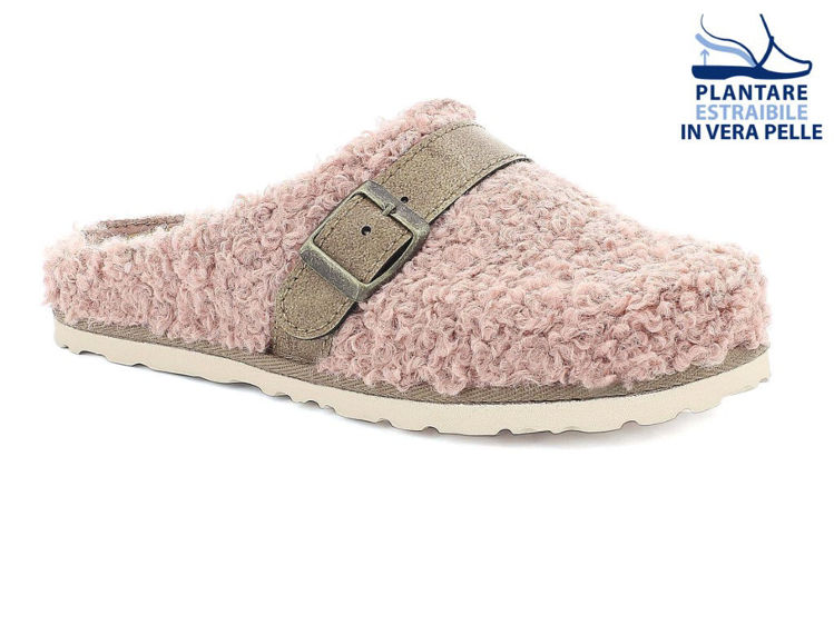Picture of Ecofriends eco fur slippers with buckle - cs36