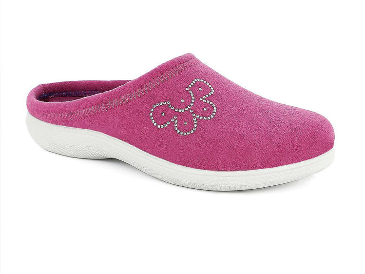 Picture of Cool slippers with strass flower - bs48