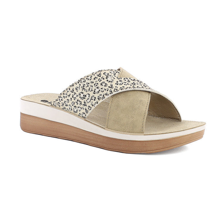 Picture of Animalier double crossed band slipper -  FT13