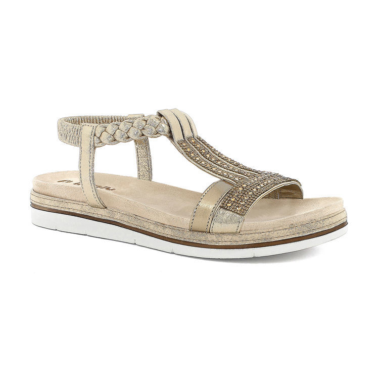 Picture of Flat braid and rhinestone sandals -  SA46
