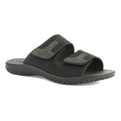 Ciabatte Uomo In Vera Pelle – Sandali Estivi Comodi Con Chiusura A Strappo, Per Casa, Spiaggia E Mare, Design Minimalista E Suola Antiscivolo
