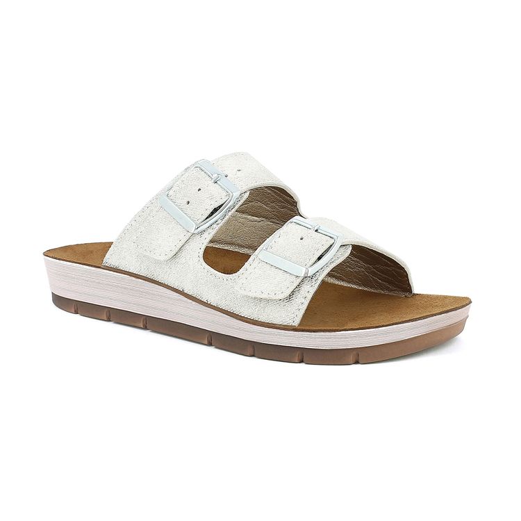 Immagine di CIABATTA DOPPIA FASCIA EFFETTO PITTURATO - CP50