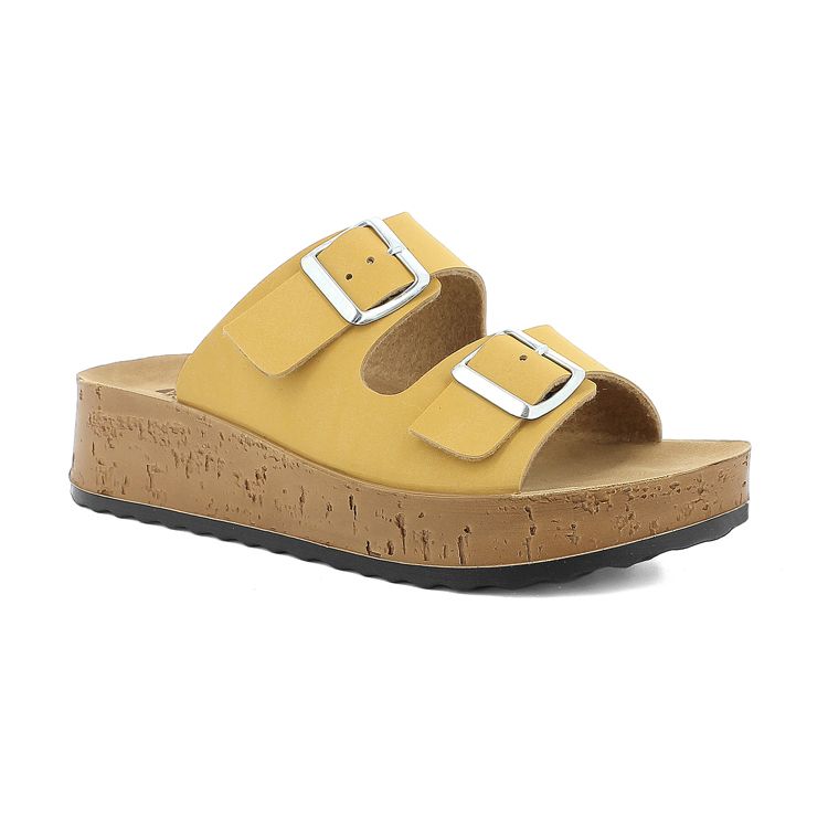 Immagine di CIABATTE DOPPIA FASCIA CON FIBBIE - PK44