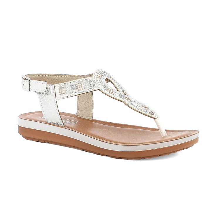 Immagine di SANDALI INFRADITO DECORO TRAFORATO IN STRASS - ZO11