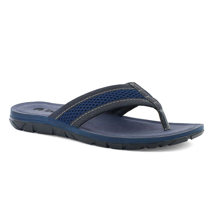 Tongs Homme Effet Cuir Inblu - Semelle Intérieure Rembourrée, Confortables Et Légères, Pour L'été