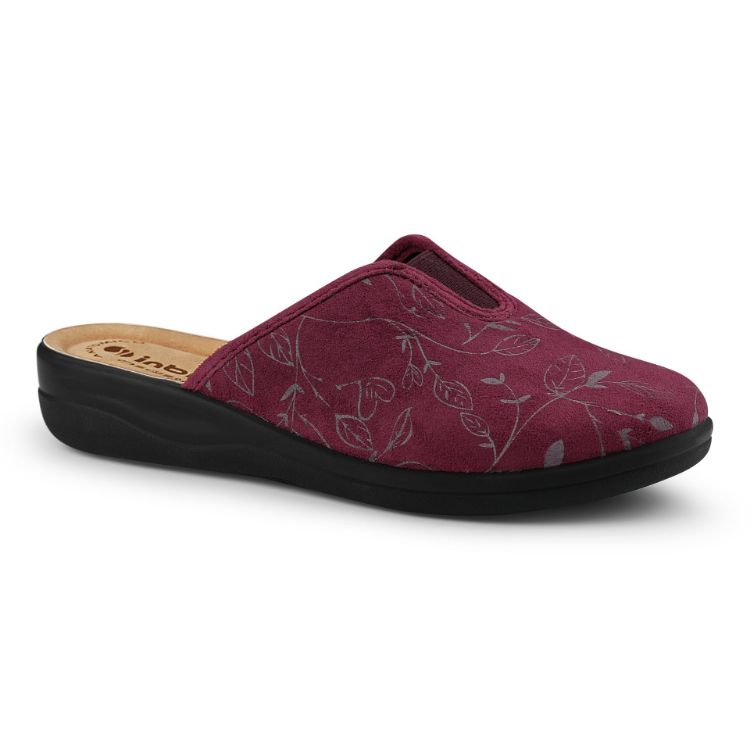 Immagine di PANTOFOLE CON ELASTICO E DISEGNO FOGLIE - CF49