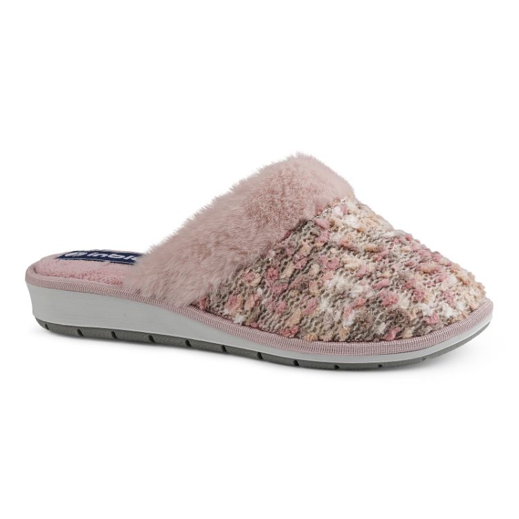 Immagine di PANTOFOLE EFFETTO LANA MULTICOLORE - LB109