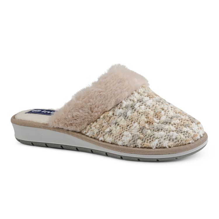 Immagine di PANTOFOLE EFFETTO LANA MULTICOLORE - LB109