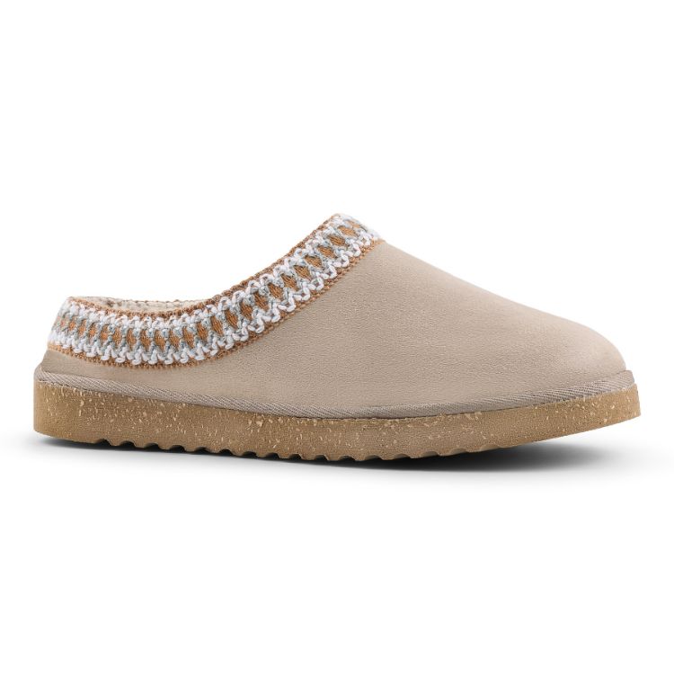 Immagine di PANTOFOLE CON ECOPELLICCIA E BORDO CUCITO - EY30