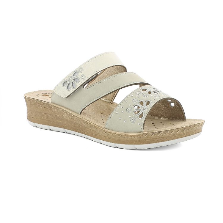 Picture of Flowered velcro closure sandals - fc67