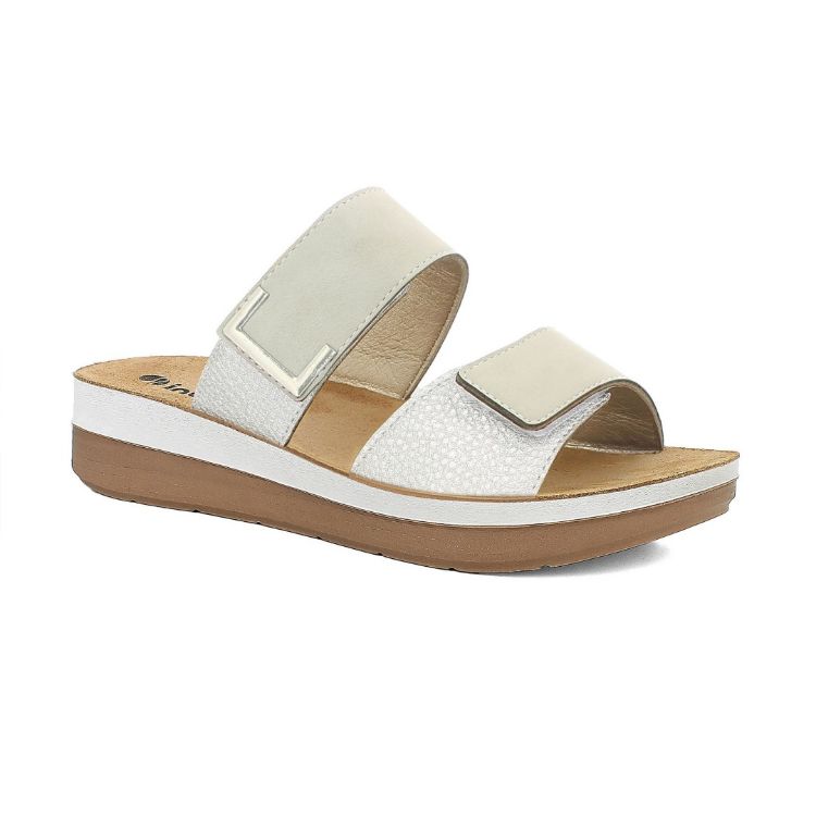 Picture of Metallic details double strap slippers - ft29