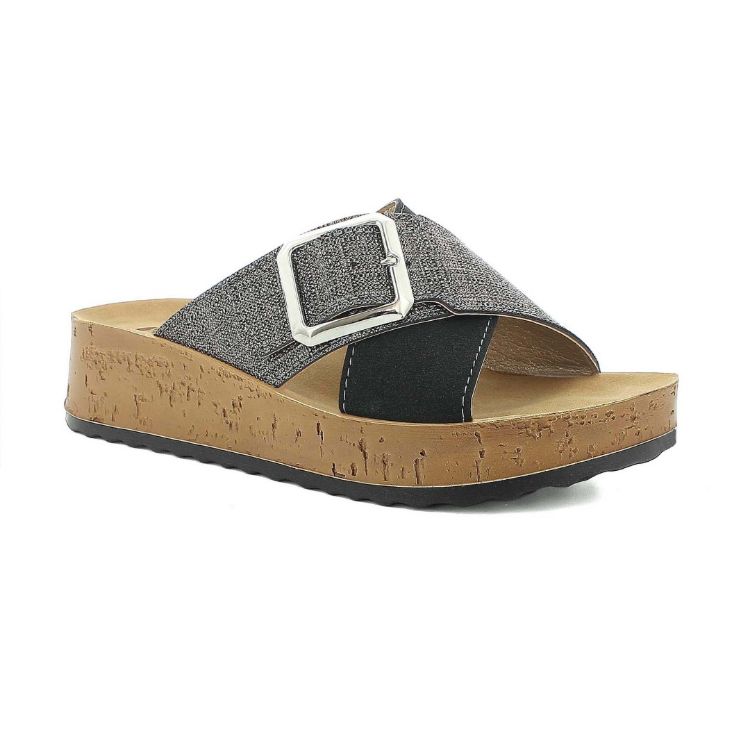 Picture of Slippers crossed straps maxi buckle - pk46