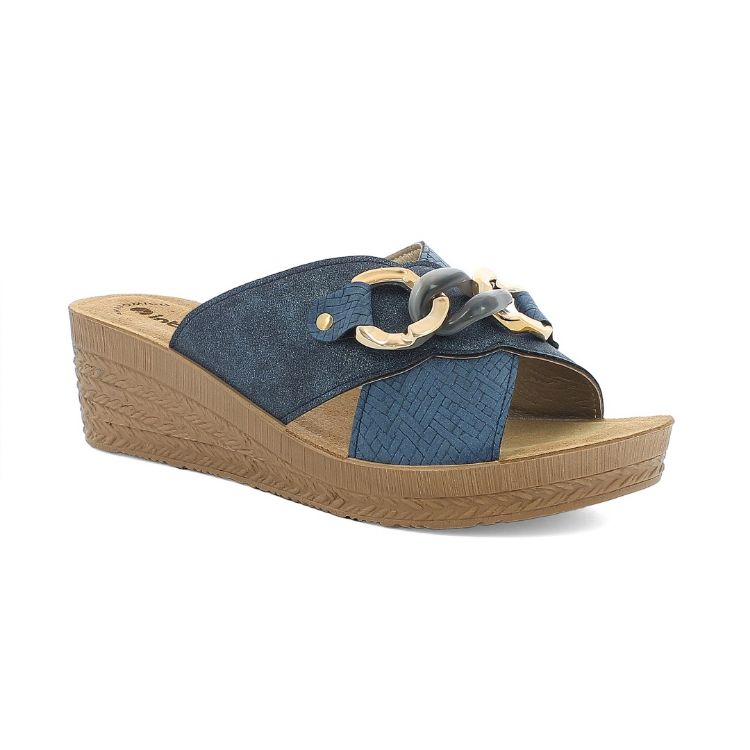 Immagine di CIABATTE CON ZEPPA E CATENA BICOLORE - GO16