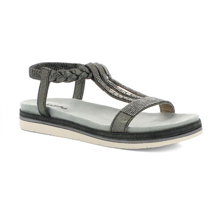 Image de SANDALI CON BRILLANTINI E TRECCIA - SA56