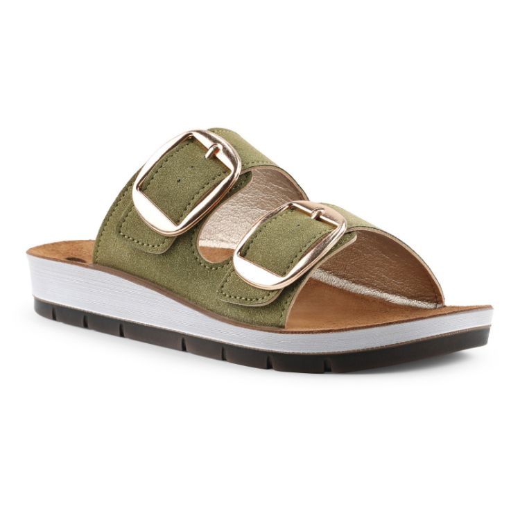 Picture of New golden buckle maxi slippers - cp61