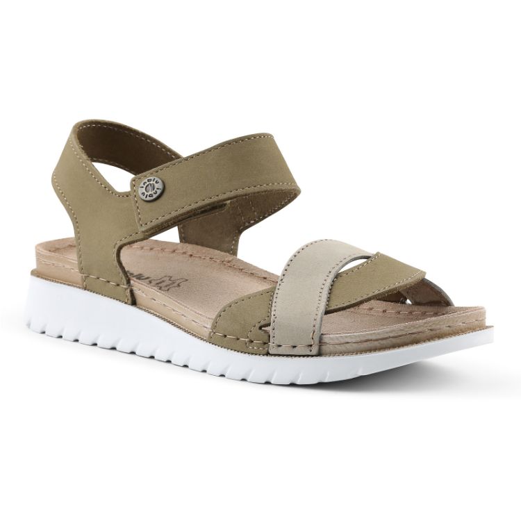 Picture of Women's two-tone leather sandal - cn56