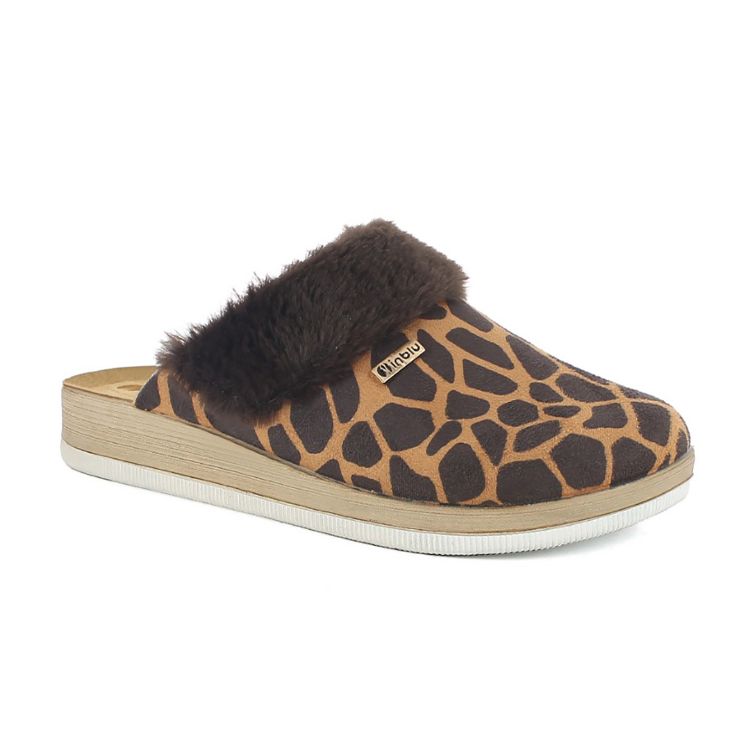 Immagine di PANTOFOLE ANIMALIER CON ECOPELLICCIA - CT46