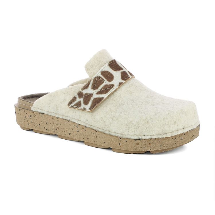 Immagine di PANTOFOLE CHIUSURA A STRAPPO ANIMALIER - ED33
