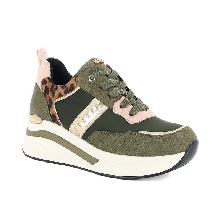 Picture of Multicolor sneakers with striped sole - in498