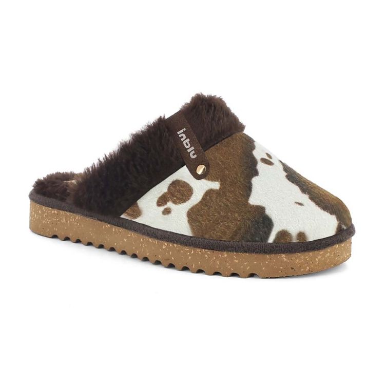 Picture of Animalier and faux fur slippers - ey33