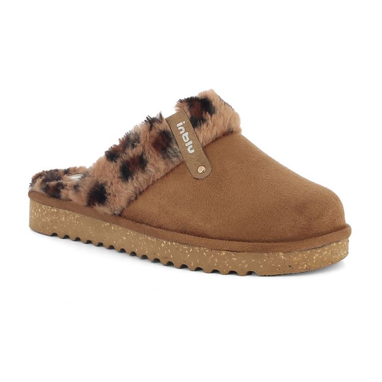 Picture of Faux fur edge slippers animalier - ey34