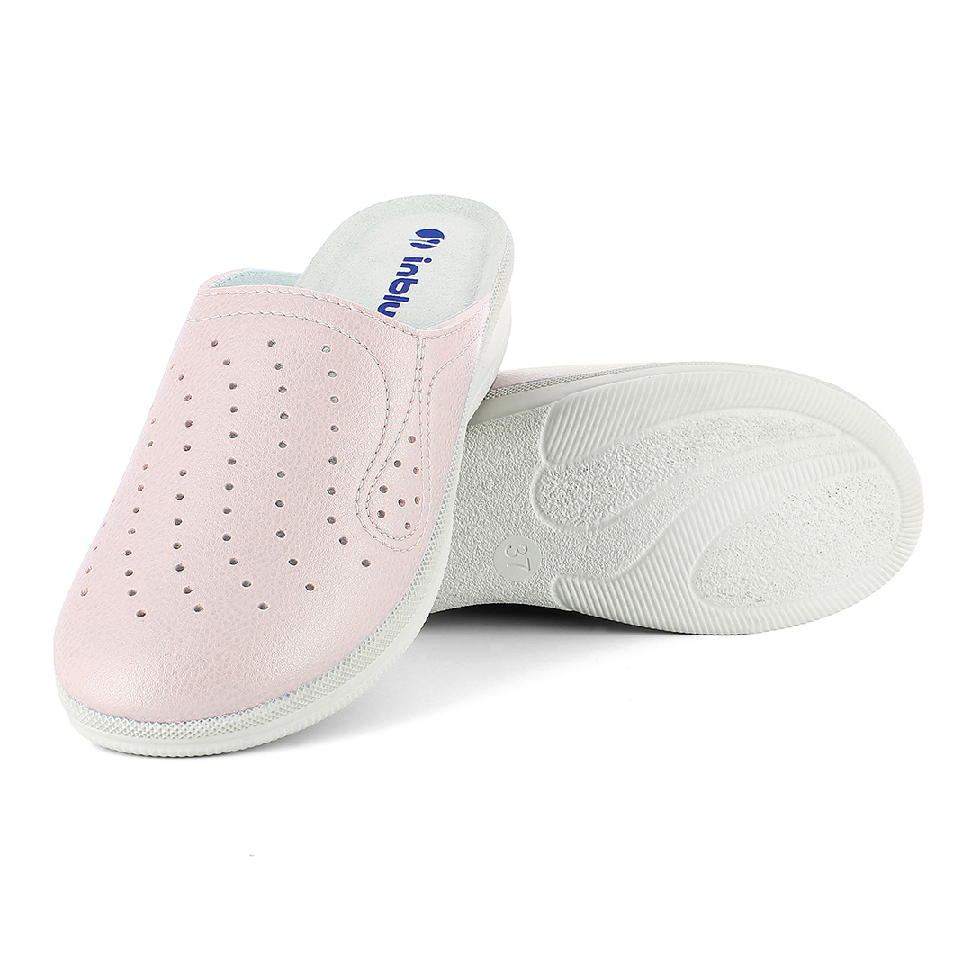 Inblu Zoccoli Colorati Unisex Con Inserti Elastici - Morbidi E Leggeri Per Interno/Esterno - Argento, 38 EU