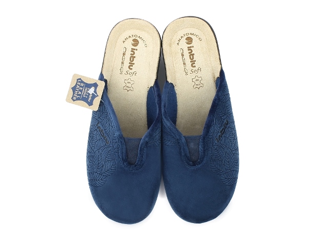 Ciabatte Inblu Con Elastici E Strass – Vera Pelle, Sottopiede Anatomico, Zeppa 3,5 Cm, Comode Per Interno/esterno - 3