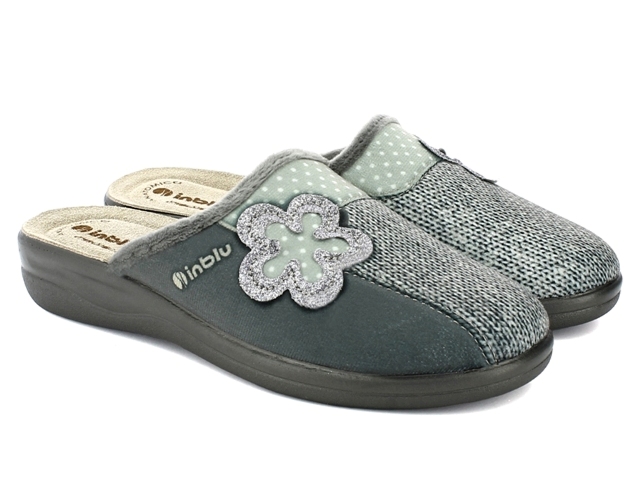 De Fonseca Basica - Pantofola Da Donna In Cotone Canvas Con Punta Aperta E Tacco Fasciato 40 Mm - Comoda E Leggera