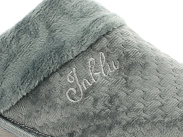 inblu Pantofole Donna con Ecopelliccia e Plantare in Vera Pelle Imbottito ed Estraibile