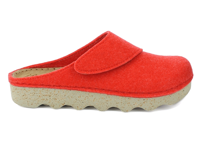 Pantofole Uomo Comfort TUF Con Plantare In Sughero E Lattice, Feltro Da PET Riciclato, Vegane, Suola EVA Per Esterni, Marrone