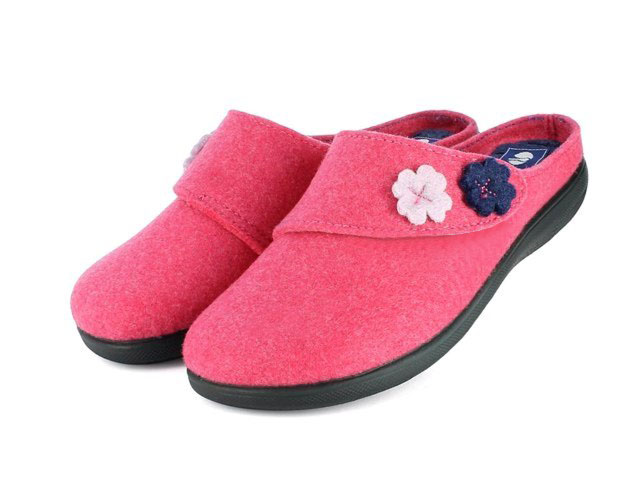 Pantofole Per Ospiti - Set Di 4 In Feltro Dis. Alpino - Arredo Per - Foto 5