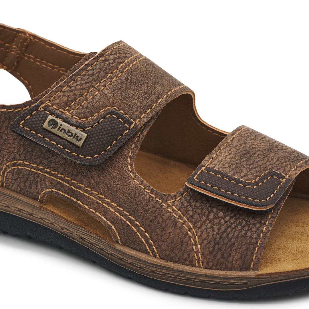 Sandali Uomo Estivi Eleganti Sandali Uomo INBLU In Vera Pelle